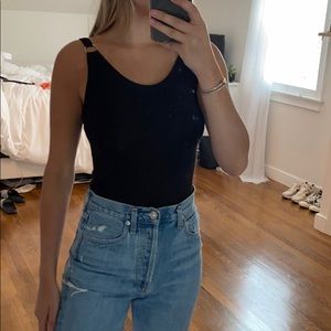 Free People Ribbed Ring Bodysuit